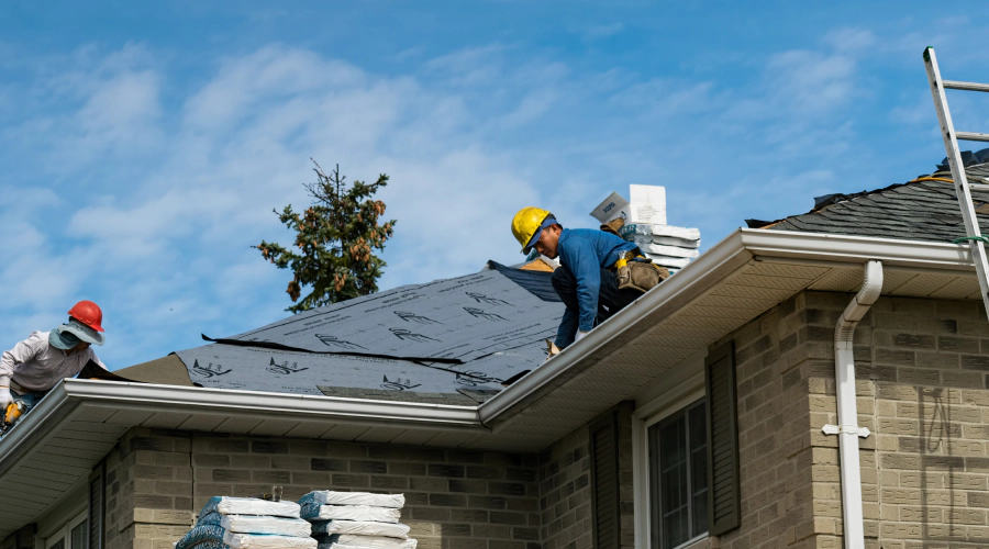 contractors during a shingle roof installation tucker ga